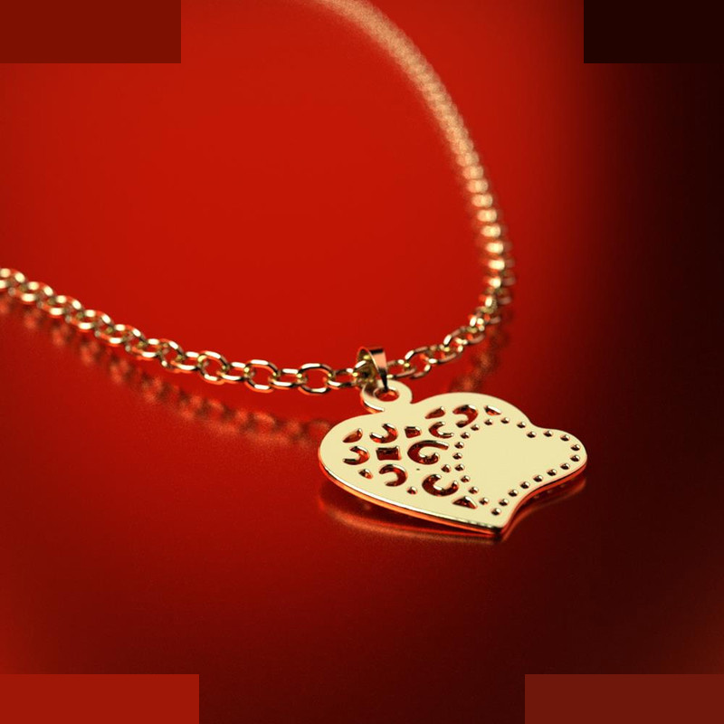 نیم ست طلا 18 عیار زنانه مدوپد مدل قلب کد NA11553