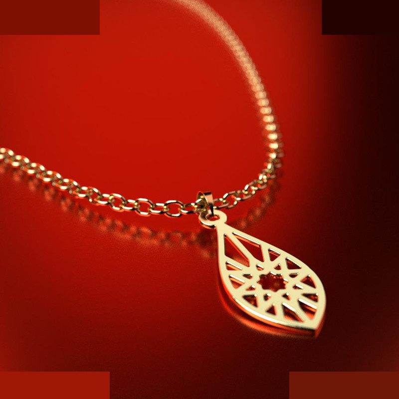 نیم ست طلا 18 عیار زنانه مدوپد مدل اشک کد NA11599