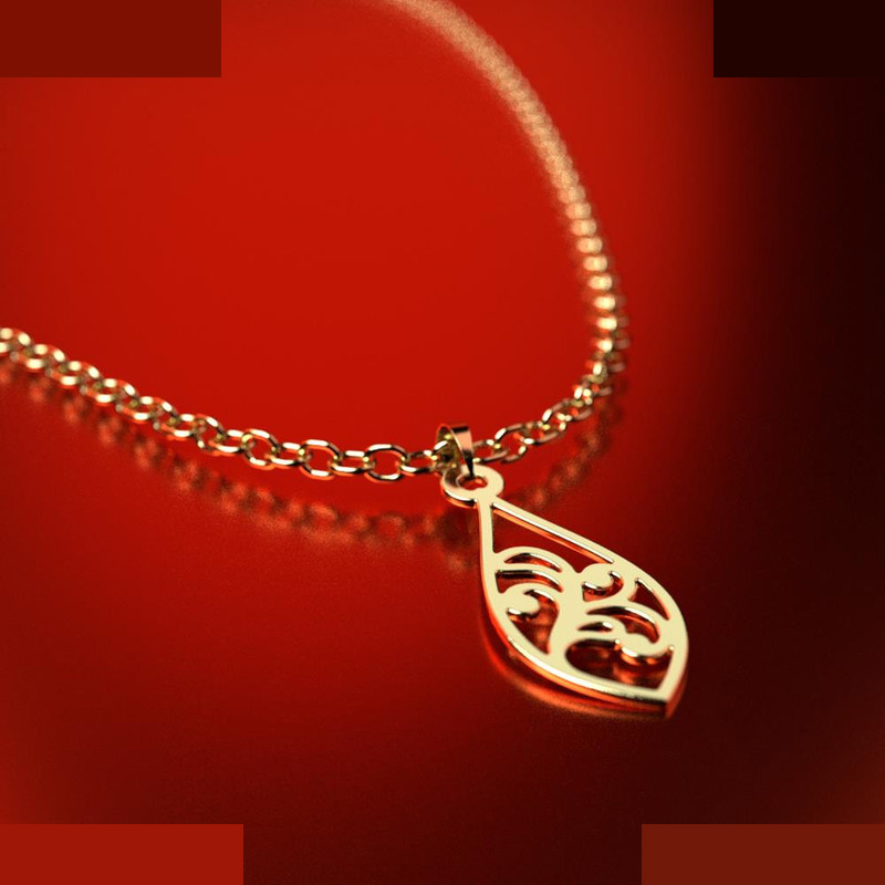 نیم ست طلا 18 عیار زنانه مدوپد مدل اشک کد NA11600