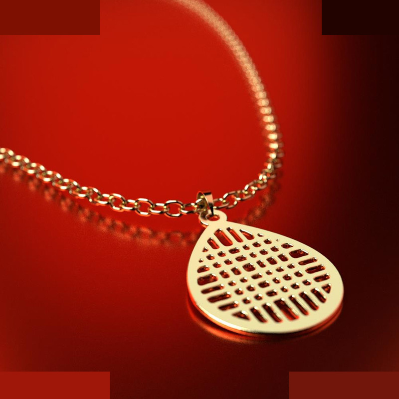 نیم ست طلا 18 عیار زنانه مدوپد مدل هندسی کد NA11601