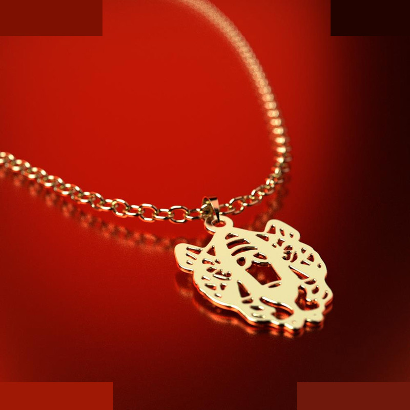 نیم ست طلا 18 عیار زنانه مدوپد مدل ببر کد NA11644