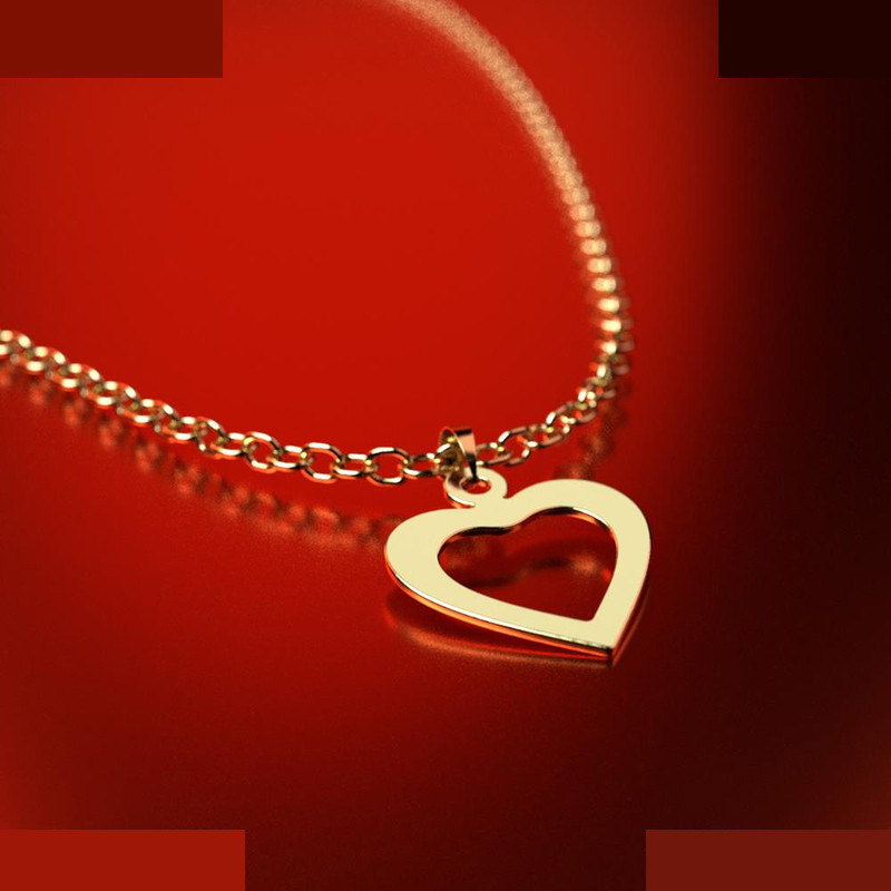 نیم ست طلا 18 عیار زنانه مدوپد مدل قلب کد NA11677