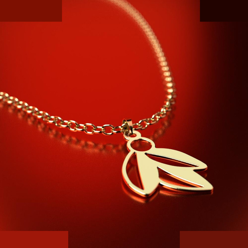 نیم ست طلا 18 عیار زنانه مدوپد مدل برگ کد NA11777