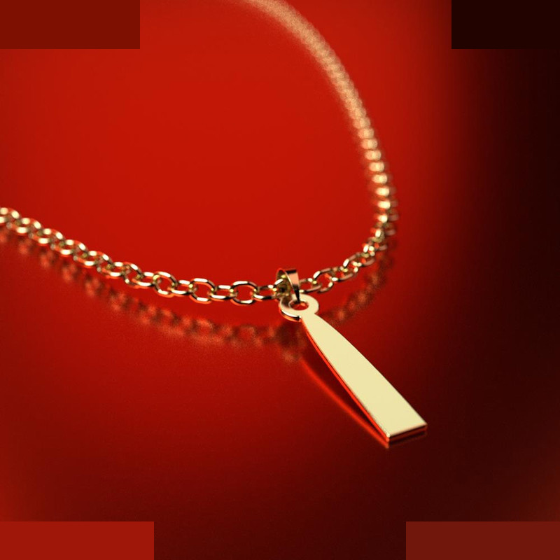 نیم ست طلا 18 عیار زنانه مدوپد مدل مستطیل کد NA11806