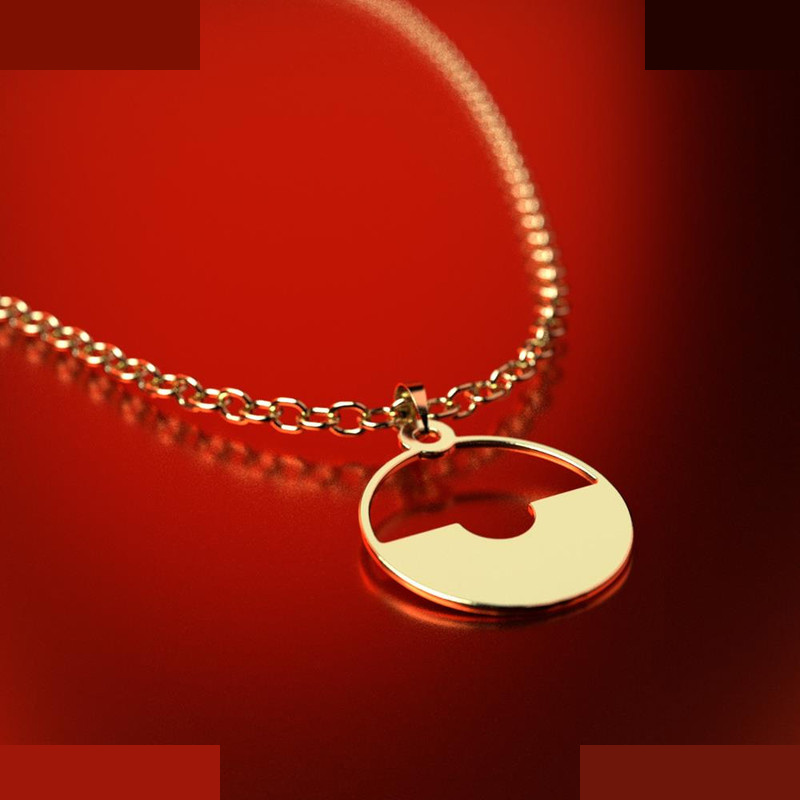 نیم ست طلا 18 عیار زنانه مدوپد مدل دایره کد NA11818