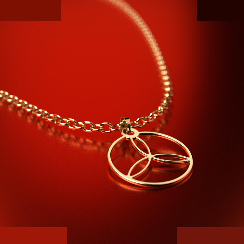 نیم ست طلا 18 عیار زنانه مدوپد مدل دایره کد NA11832