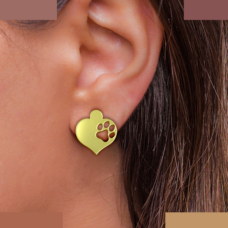 گوشواره طلا 18 عیار زنانه مدوپد مدل قلب کد GA1-10417 گوشواره طلا 18 عیار زنانه مدوپد مدل قلب کد GA1-10417