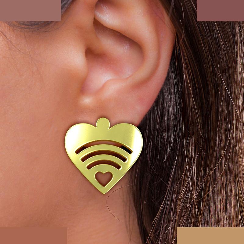 گوشواره طلا 18 عیار زنانه مدوپد مدل قلب کد GA1-11100 گوشواره طلا 18 عیار زنانه مدوپد مدل قلب کد GA1-11100