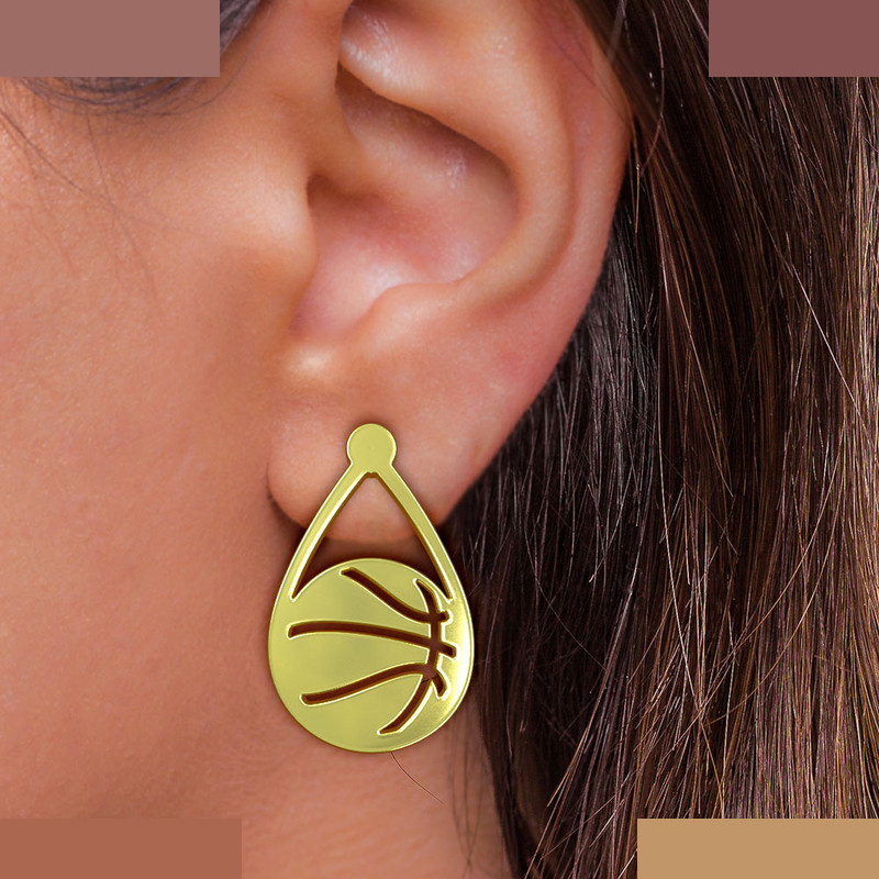 گوشواره طلا 18 عیار زنانه مدوپد مدل بسکتبال کد GA1-11261 گوشواره طلا 18 عیار زنانه مدوپد مدل بسکتبال کد GA1-11261