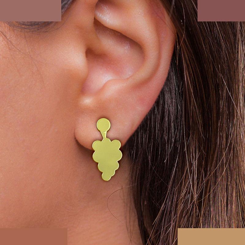 گوشواره طلا 18 عیار زنانه مدوپد مدل انگور کد GA1-12291 گوشواره طلا 18 عیار زنانه مدوپد مدل انگور کد GA1-12291