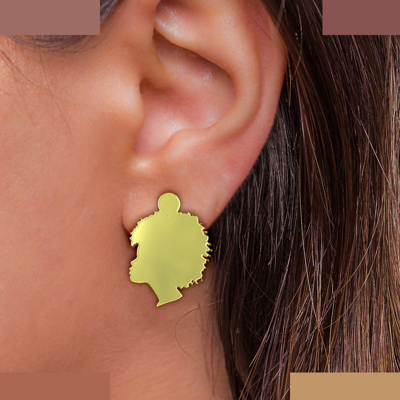 گوشواره طلا 18 عیار زنانه مدوپد مدل صورت کد GA1-12696 گوشواره طلا 18 عیار زنانه مدوپد مدل صورت کد GA1-12696