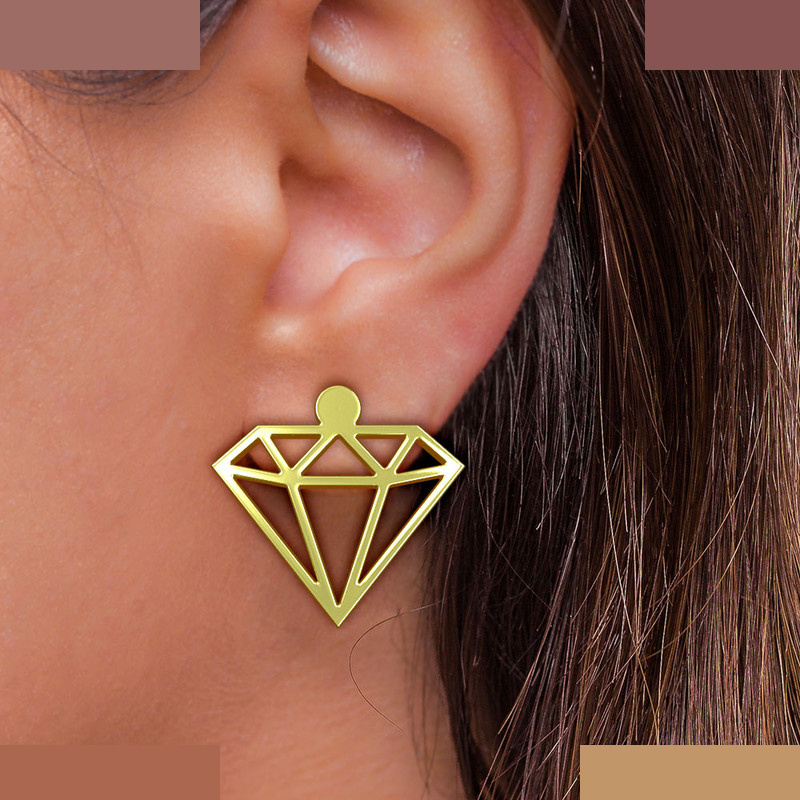 گوشواره طلا 18 عیار زنانه مدوپد مدل الماس کد GA1-14956 گوشواره طلا 18 عیار زنانه مدوپد مدل الماس کد GA1-14956