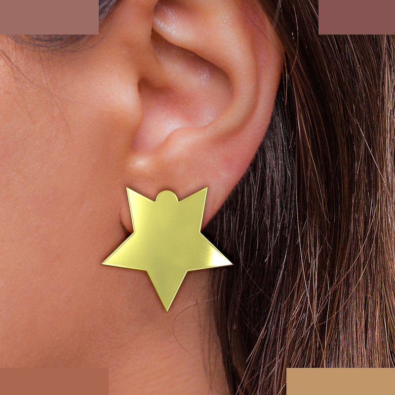 گوشواره طلا 18 عیار زنانه مدوپد مدل ستاره کد GA1-15413 گوشواره طلا 18 عیار زنانه مدوپد مدل ستاره کد GA1-15413