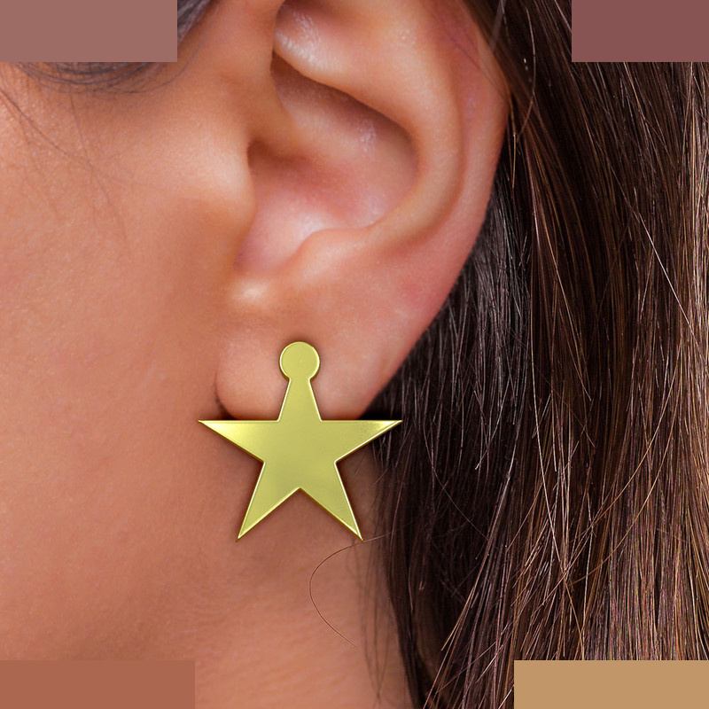 گوشواره طلا 18 عیار زنانه مدوپد مدل ستاره کد GA1-15506 گوشواره طلا 18 عیار زنانه مدوپد مدل ستاره کد GA1-15506