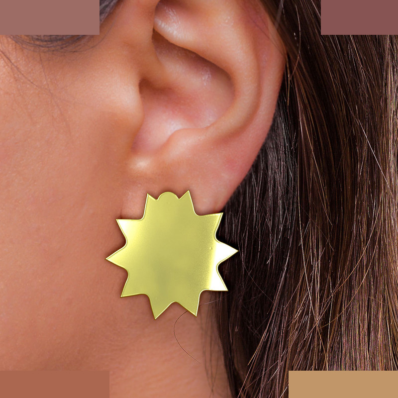 گوشواره طلا 18 عیار زنانه مدوپد مدل ستاره کد GA1-15639 گوشواره طلا 18 عیار زنانه مدوپد مدل ستاره کد GA1-15639