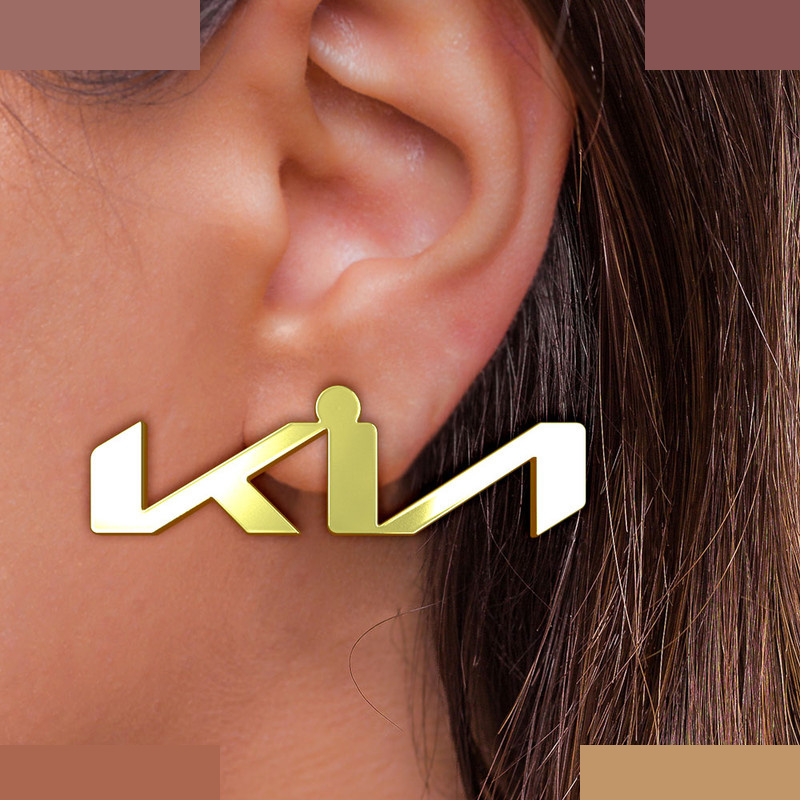 گوشواره طلا 18 عیار زنانه مدوپد مدل کیا کد GA1-16213