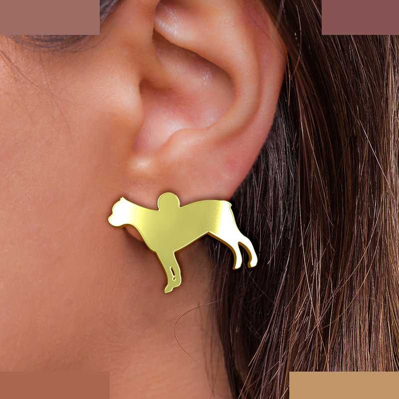 گوشواره طلا 18 عیار زنانه مدوپد مدل سگ کد GA1-16306 گوشواره طلا 18 عیار زنانه مدوپد مدل سگ کد GA1-16306