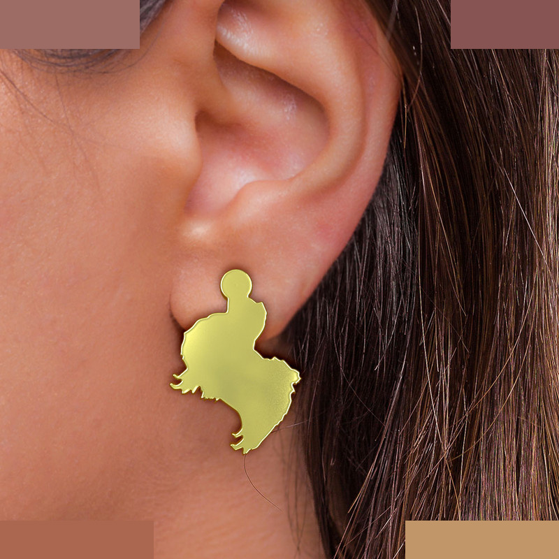 گوشواره طلا 18 عیار زنانه مدوپد مدل سگ کد GA1-16518 گوشواره طلا 18 عیار زنانه مدوپد مدل سگ کد GA1-16518