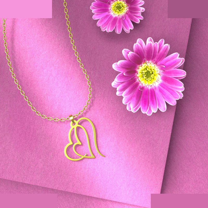 گردنبند طلا 18 عیار زنانه مدوپد مدل قلب کد E3-1-1283 گردنبند طلا 18 عیار زنانه مدوپد مدل قلب کد E3-1-1283