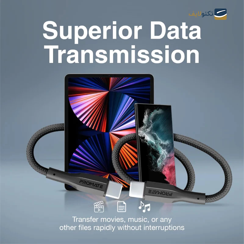 gallery-کابل تایپ سی به تایپ سی پرومیت مدل PowerLink-CC200 طول 2 متر copy.png