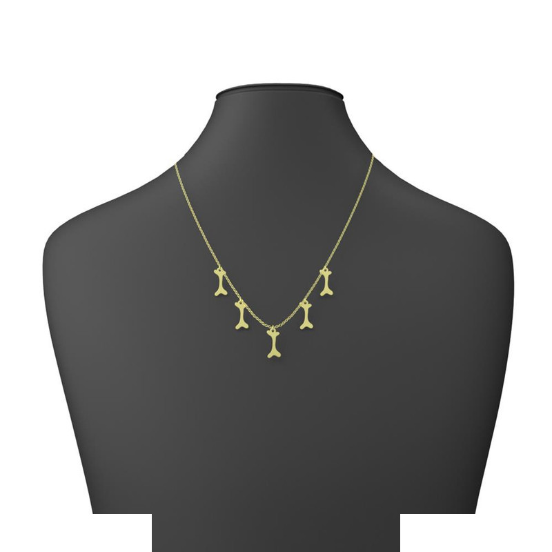 گردنبند طلا 18 عیار زنانه مدوپد مدل هالووین کد RNA18004