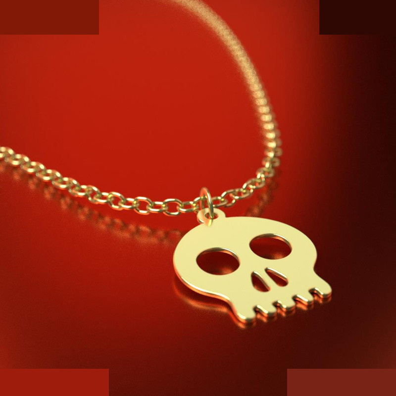 گردنبند طلا 18 عیار زنانه مدوپد مدل هالووین کد RNA18006