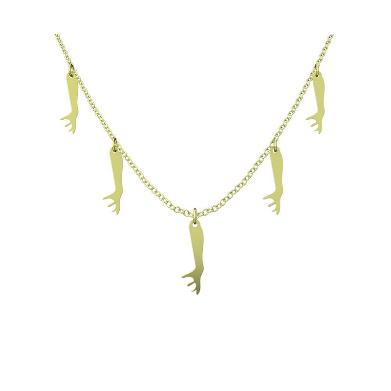 گردنبند طلا 18 عیار زنانه مدوپد مدل هالووین کد RNA18011