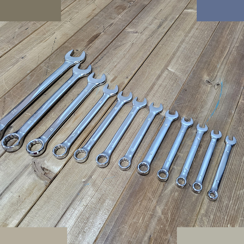 آچار یکسر تخت و یکسر رینگی باس مدل LIFE_STYLE مجموعه 12 عددی