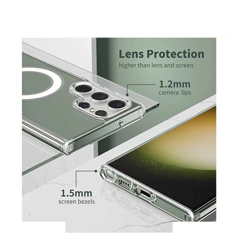 کاور مدل clear magsafe کد 25 مناسب برای گوشی موبایل سامسونگ GALAXY S22 ULTRA کاور مدل clear magsafe کد 25 مناسب برای گوشی موبایل سامسونگ GALAXY S22 ULTRA