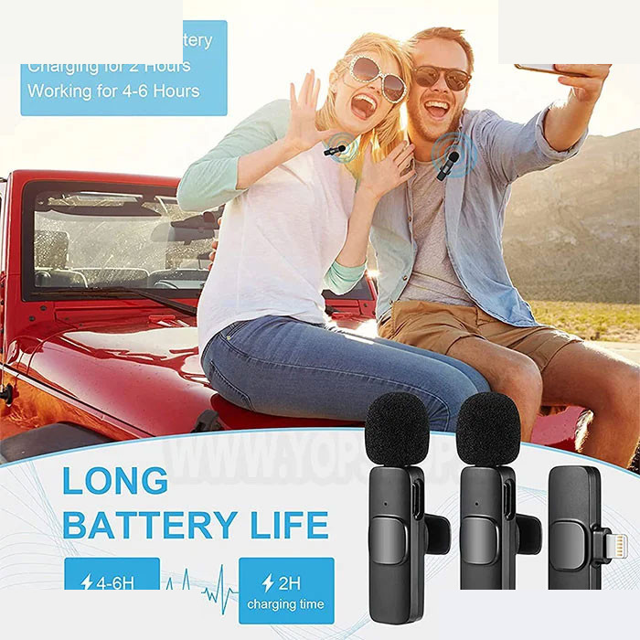 میکروفن یقه ای ای ال دبلیو مدل K9 بسته 2 عددی میکروفن یقه ای ای ال دبلیو مدل K9 بسته 2 عددی