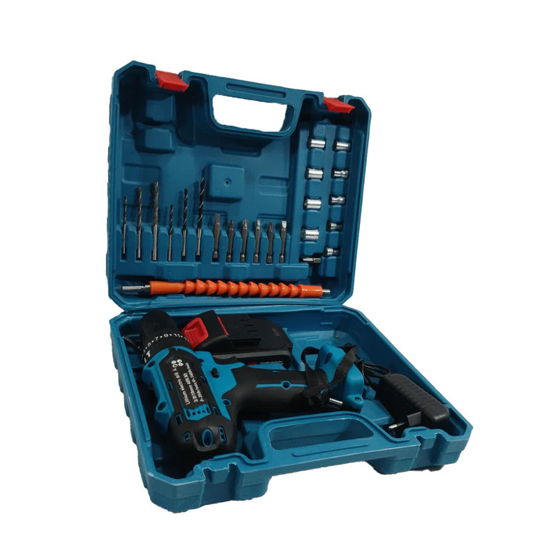 دریل چکشی باس مدل 36V-single battery مجموعه 27 عددی