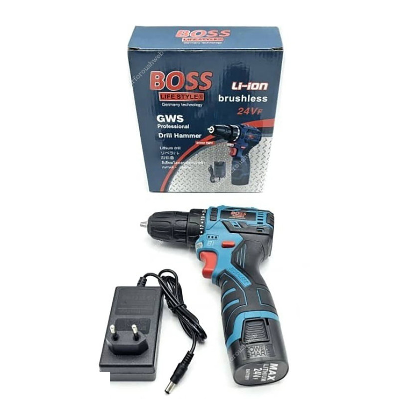 دریل شارژی پیچ گوشتی باس مدل 24Volt دریل شارژی پیچ گوشتی باس مدل 24Volt