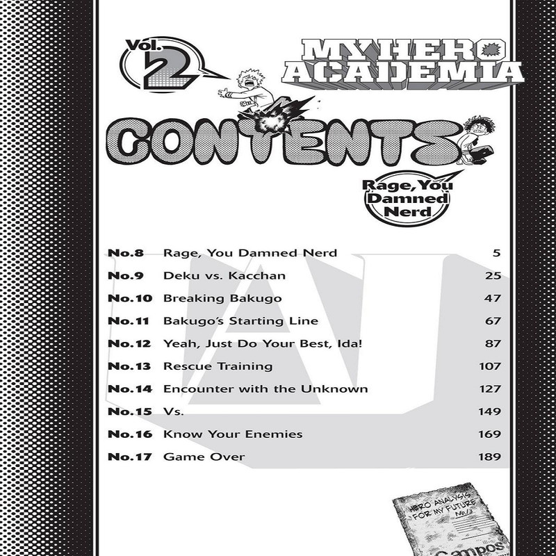 مجله My Hero Academia 2 نوامبر 2015 مجله My Hero Academia 2 نوامبر 2015