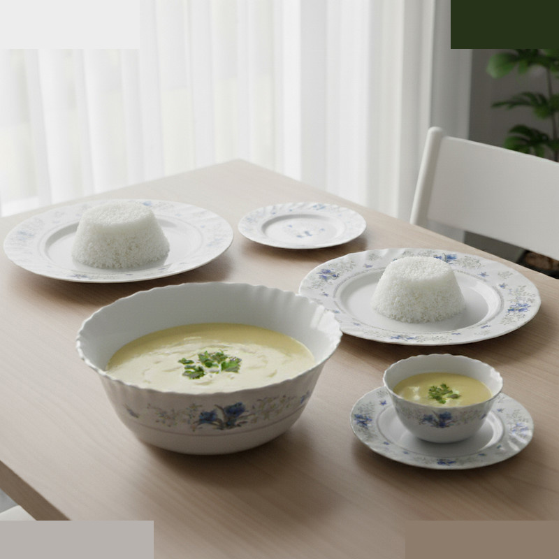 سرویس غذاخوری 26 پارچه 6 نفر پارس اپال مدل رمانتیک