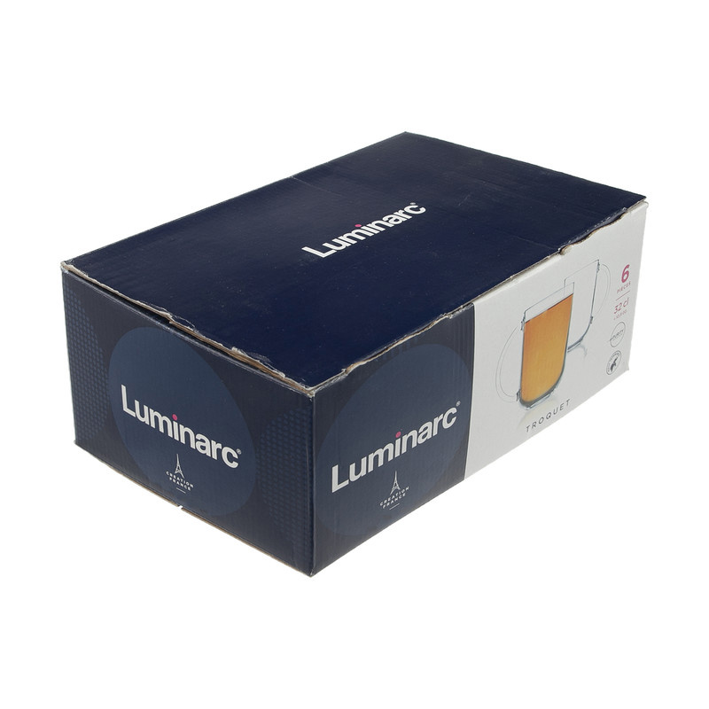 لیوان لومینارک کد 32تروکت بسته 6 عددی