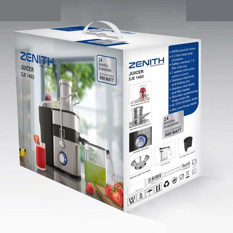 آبمیوه گیری زنیت مدل ZJE1402 آبمیوه گیری زنیت مدل ZJE1402