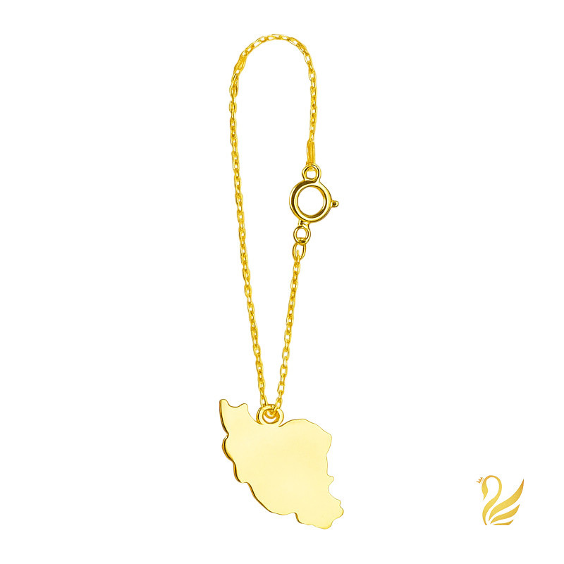 آویز ساعت طلا 18 عیار زنانه گالری قو طلایی مدل ایران پر آویز ساعت طلا 18 عیار زنانه گالری قو طلایی مدل ایران پر