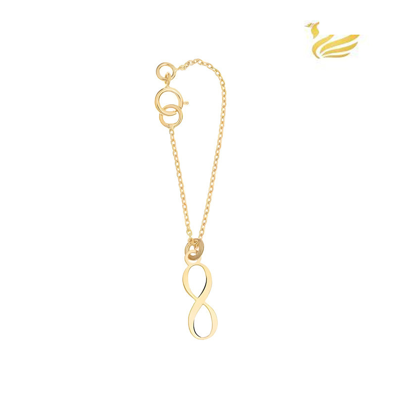 آویز ساعت طلا 18 عیار زنانه گالری قو طلایی مدل بی نهایت