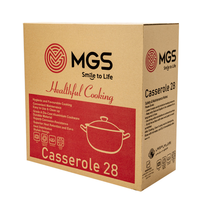 قابلمه گرانیت ام جی اس مدل فورج کد 005 سایز 28 قابلمه گرانیت ام جی اس مدل فورج کد 005 سایز 28