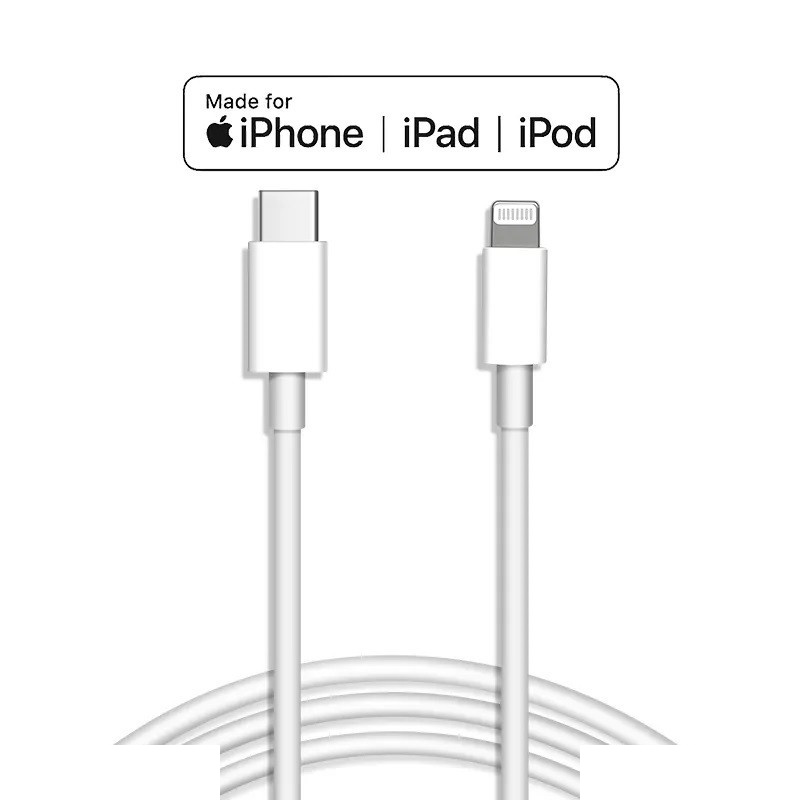کابل تبدیل USB-C به لایتنینگ مدل iP طول 1 متر کابل تبدیل USB-C به لایتنینگ مدل iP طول 1 متر