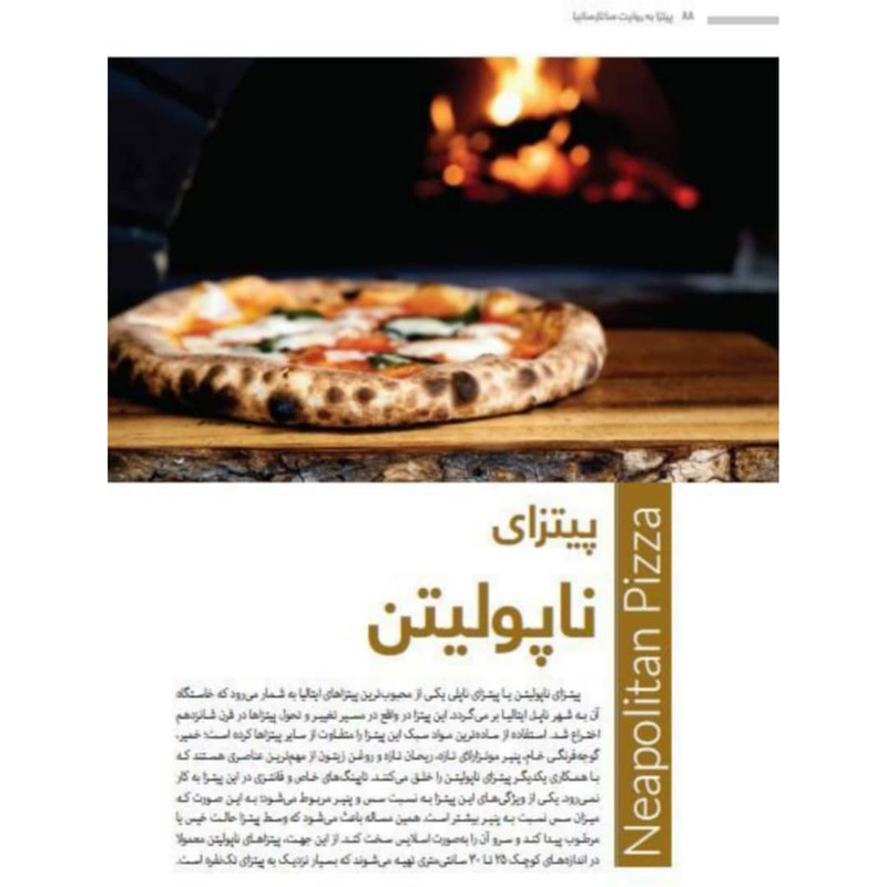 کتاب تخصصی پیتزا اثر جمعی از نویسندگان انتشارات سانازسانیا کتاب تخصصی پیتزا اثر جمعی از نویسندگان انتشارات سانازسانیا