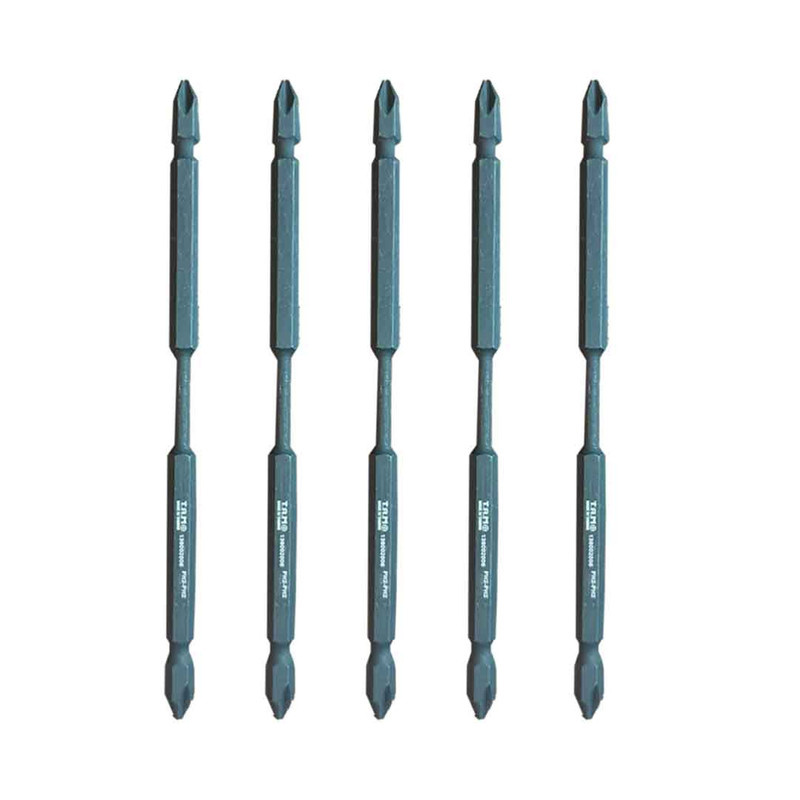 سری پیچ گوشتی دو سر چهار سو تام مدل AJ-PH2*PH2*110MM سایز 11 سانتی متر مجموعه 5 عددی سری پیچ گوشتی دو سر چهار سو تام مدل AJ-PH2*PH2*110MM سایز 11 سانتی متر مجموعه 5 عددی