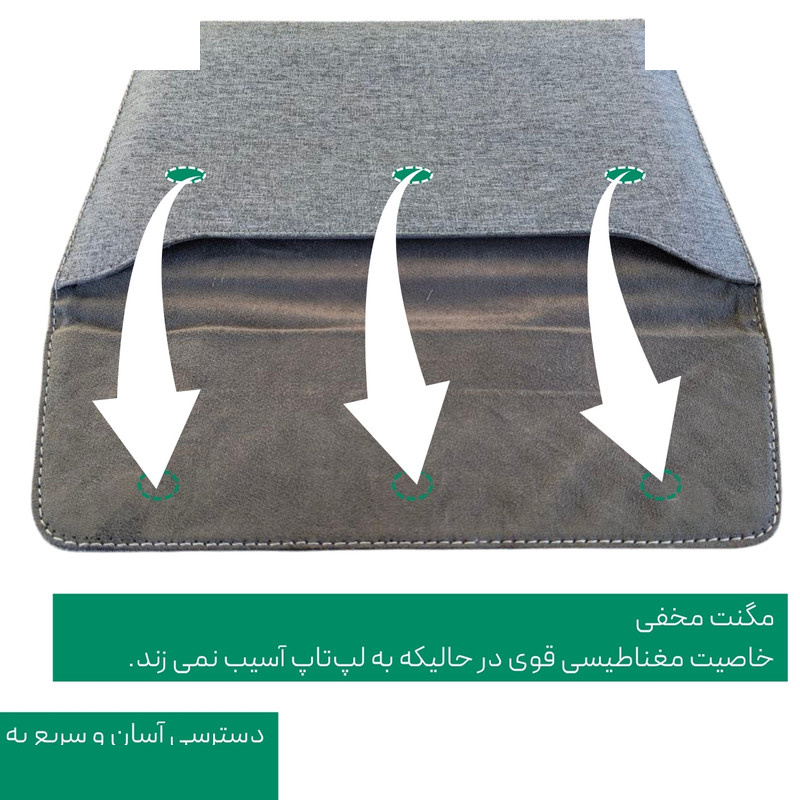 کاور لپ تاپ پِروین مدل LC-31 مناسب برای لپ تاپ envy 13 اینچی به همراه کیف لوازم جانبی کاور لپ تاپ پِروین مدل LC-31 مناسب برای لپ تاپ envy 13 اینچی به همراه کیف لوازم جانبی