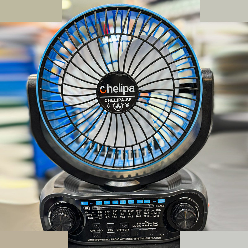 اسپیکر قابل حمل چلیپا مدل Fan Solar Power ظرفیت 4000 میلی آمپر ساعت