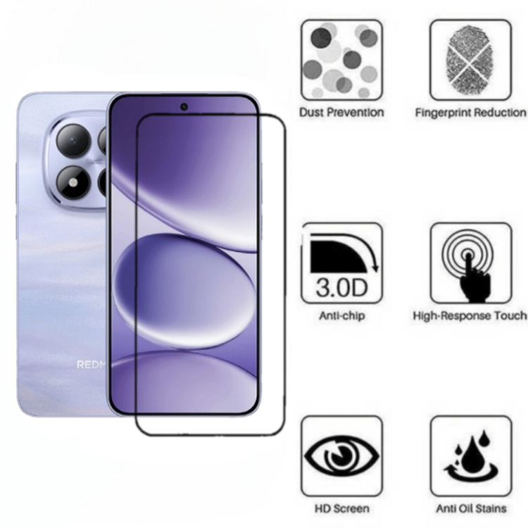 محافظ صفحه نمایش گوشی اولترا شیشه ای فول چسب مدل 9H مناسب شیائومی Redmi Note 15 Pro 5G محافظ صفحه نمایش گوشی اولترا شیشه ای فول چسب مدل 9H مناسب شیائومی Redmi Note 15 Pro 5G