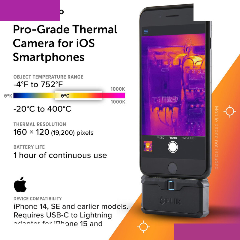 دوربین تصویربرداری حرارتی دیجیتال FLIR مدلOne Pro IOS دوربین تصویربرداری حرارتی دیجیتال FLIR مدلOne Pro IOS