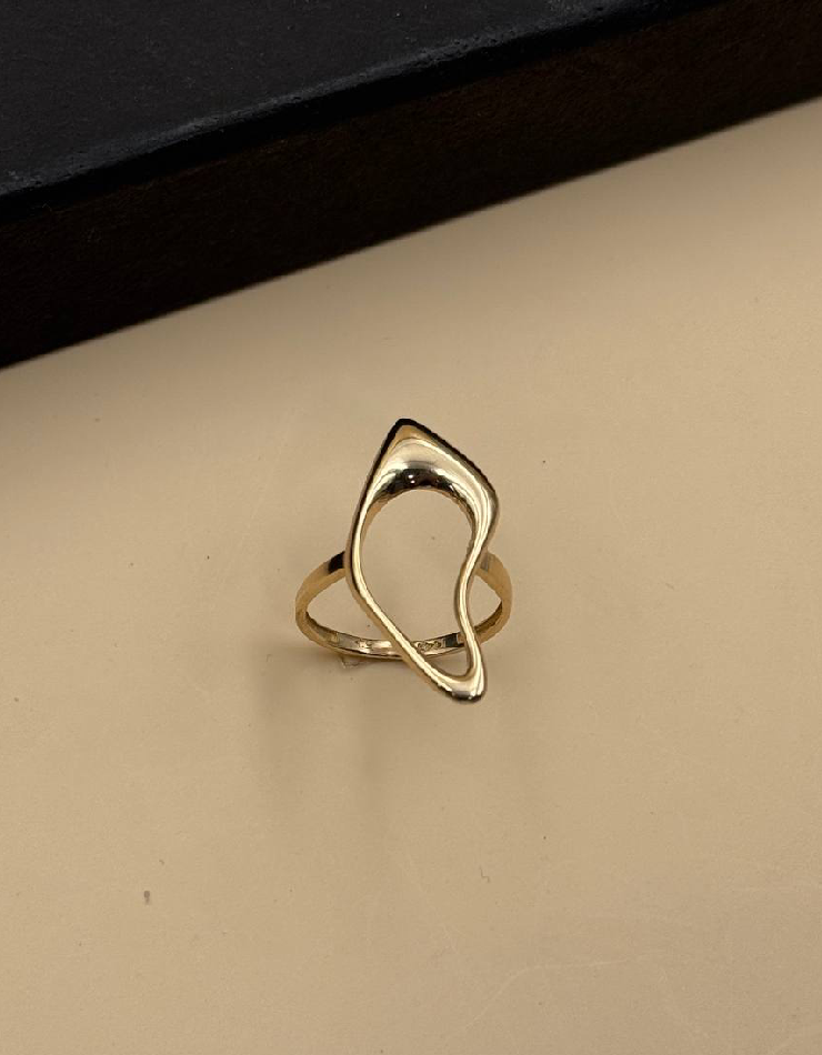 انگشتر طلا 18عیار اپال گلد مدل ونوس منحنی انگشتر طلا 18عیار اپال گلد مدل ونوس منحنی