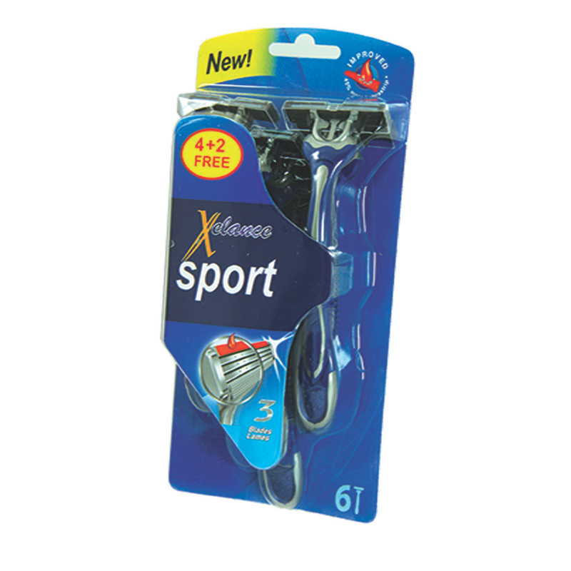 خودتراش زلانس مدل Blue3 Sport بسته 6 عددی خودتراش زلانس مدل Blue3 Sport بسته 6 عددی