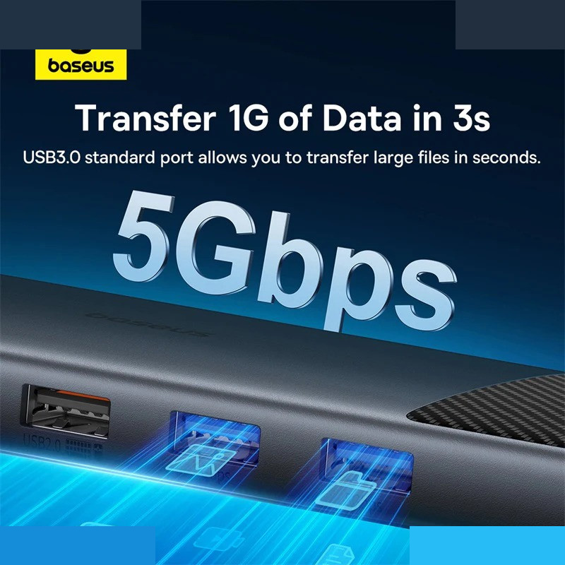 هاب 11 پورت USB-C بیسوس مدل BS-OH098 هاب 11 پورت USB-C بیسوس مدل BS-OH098