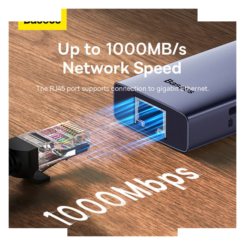هاب 4 پورت USB-C بیسوس مدل B0005280A813 هاب 4 پورت USB-C بیسوس مدل B0005280A813